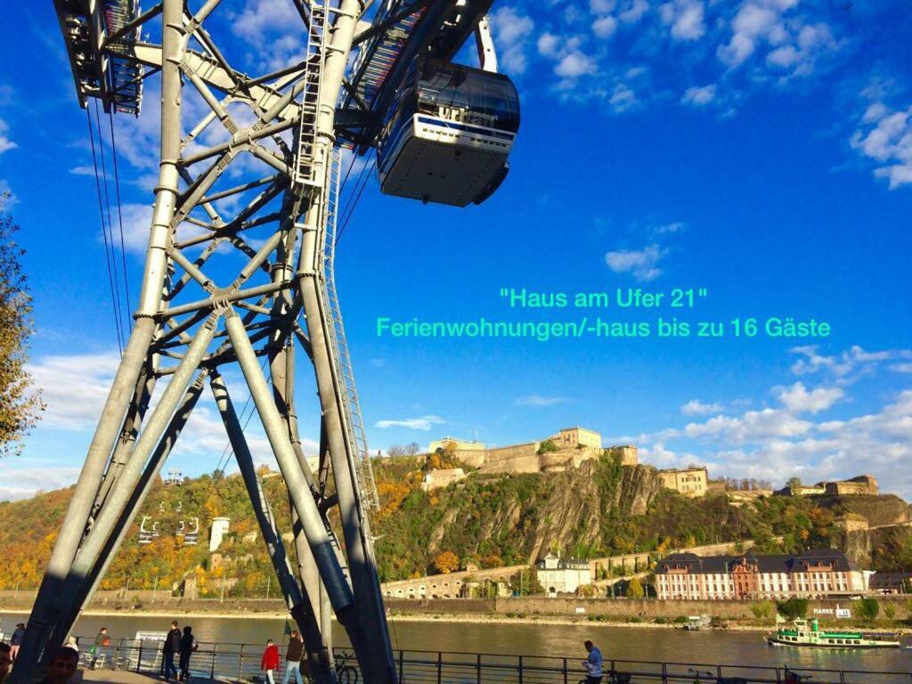 科布倫茨Haus Am Ufer Mit Rheinpanoramablick公寓 外观 照片