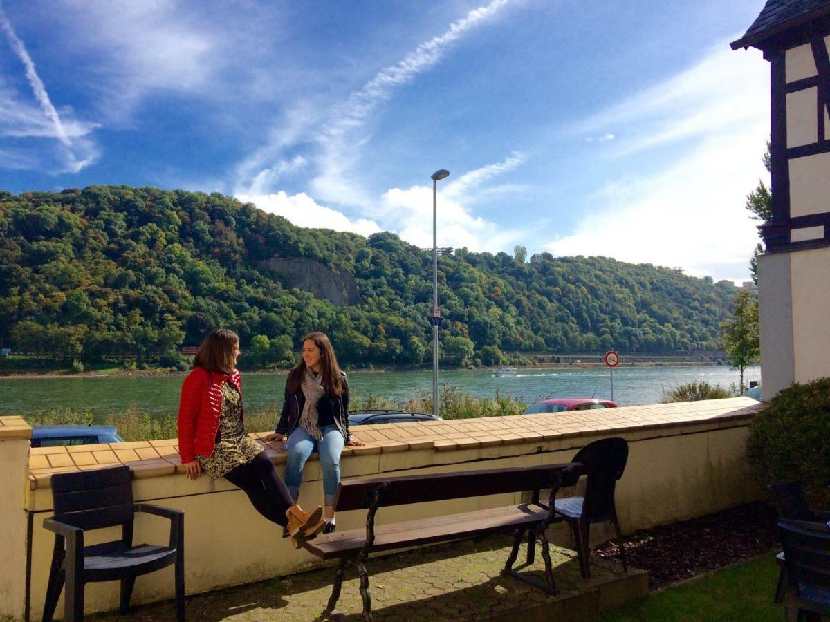 科布倫茨Haus Am Ufer Mit Rheinpanoramablick公寓 外观 照片